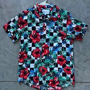 Mens short sleeve button down